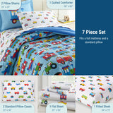 Trains, Planes & Trucks Cotton Bed in a Bag