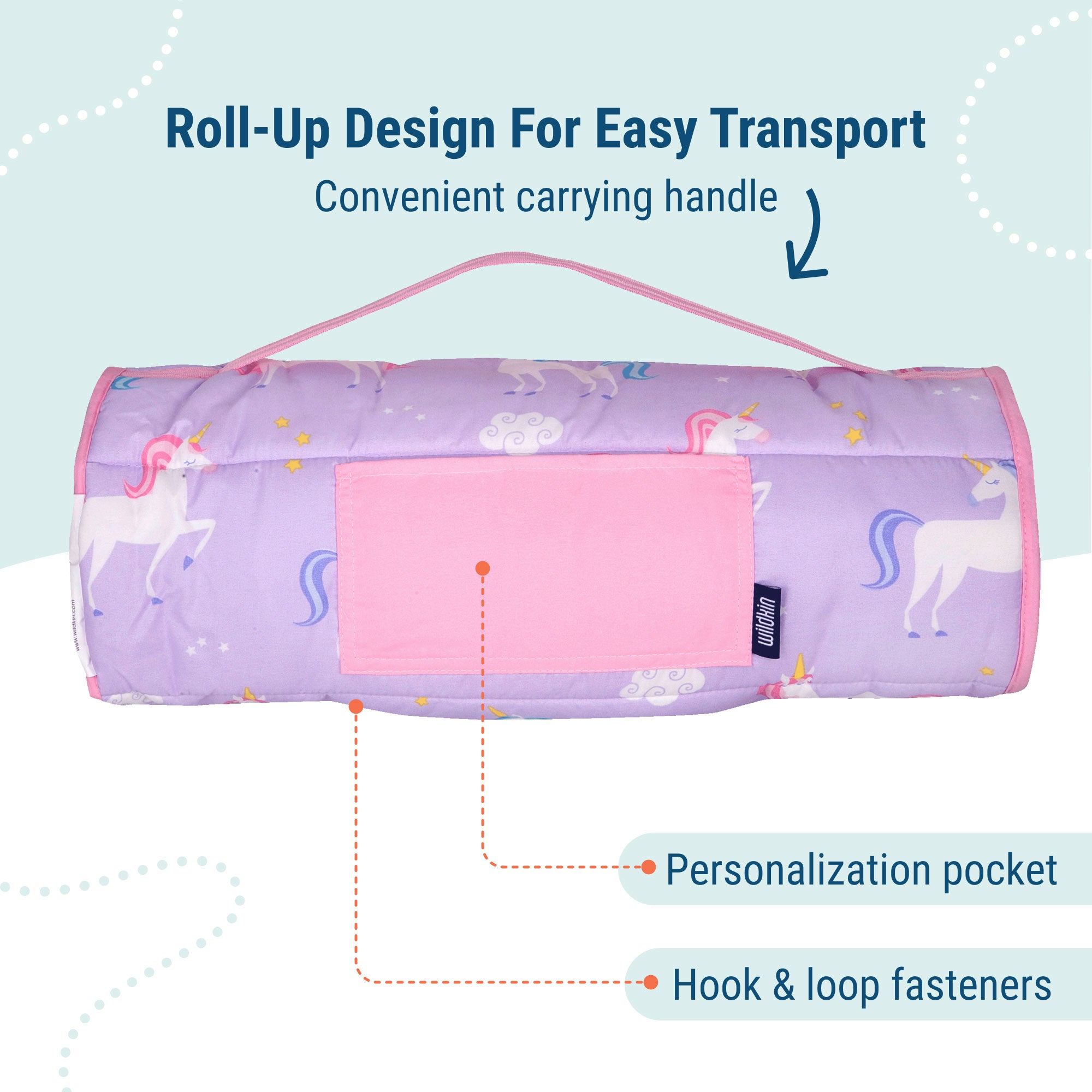 Unicorn Microfiber Toddler Nap Mat