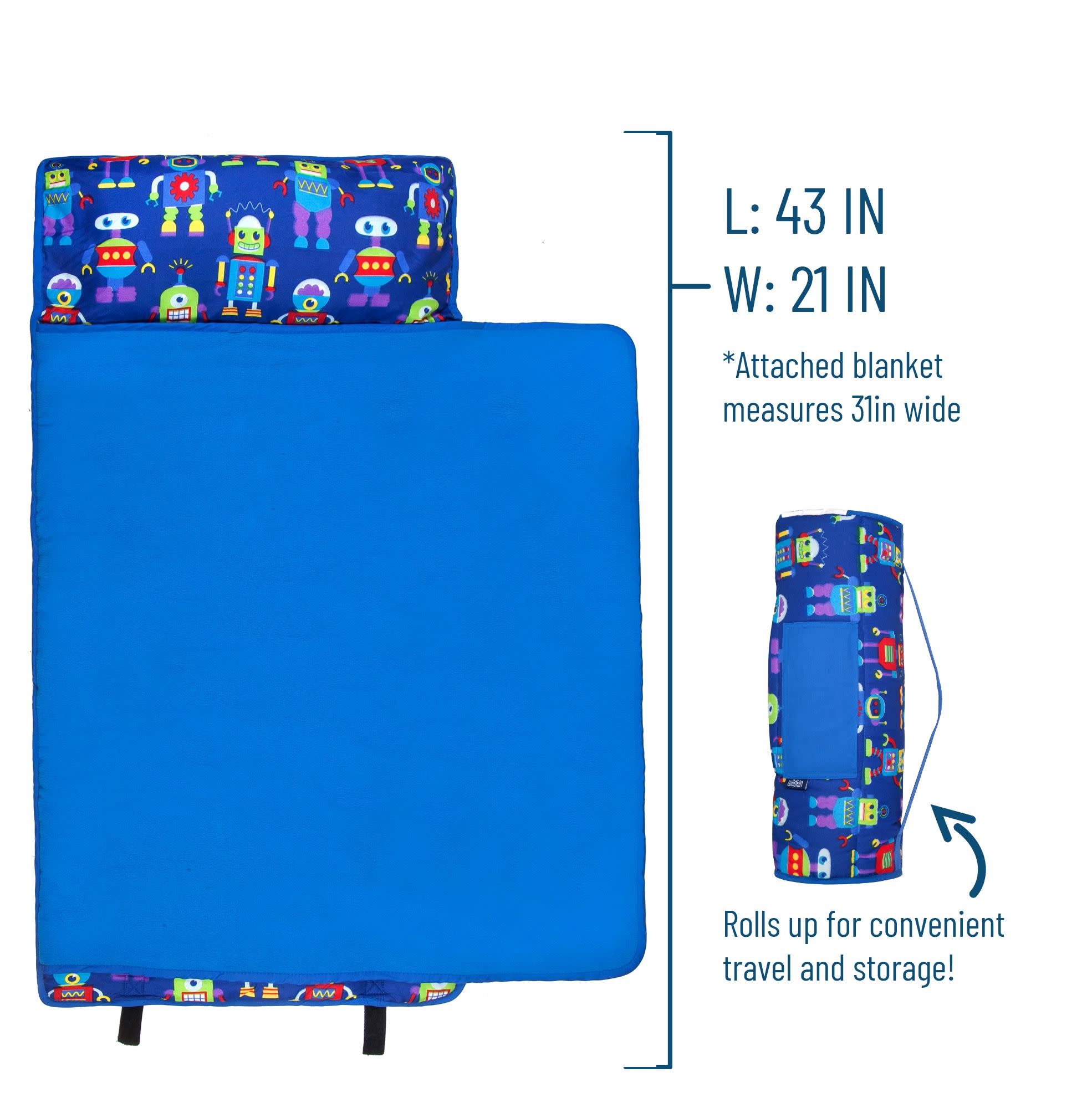 Robots Microfiber Toddler Nap Mat