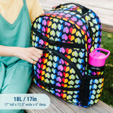 Rainbow Hearts ECO rPET Next Gen Backpack - 18L