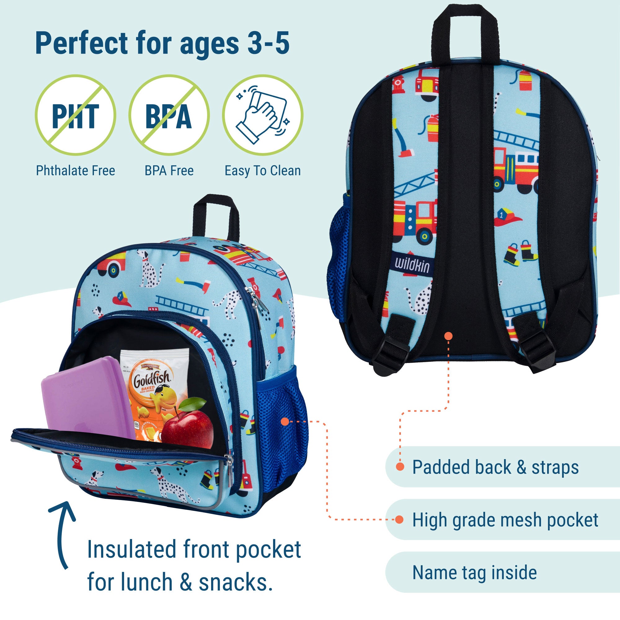 Firefighters 12 Inch Backpack
