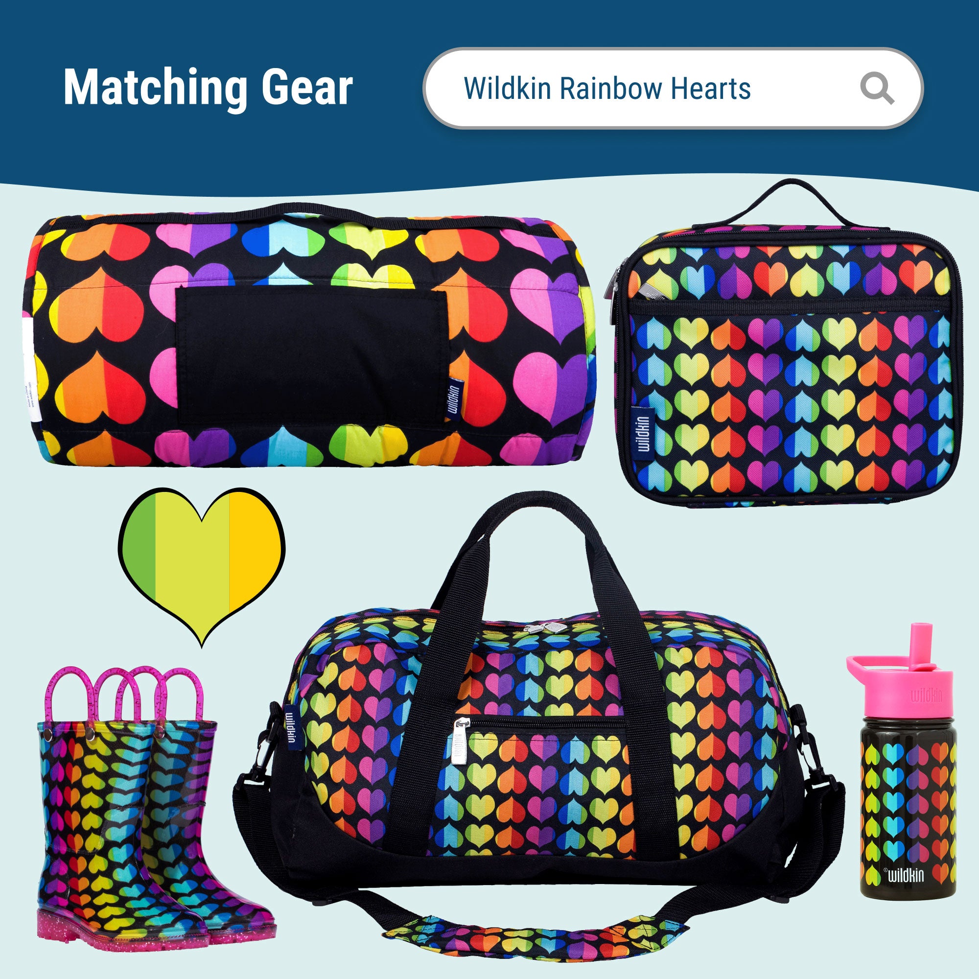 Rainbow Hearts Backpack