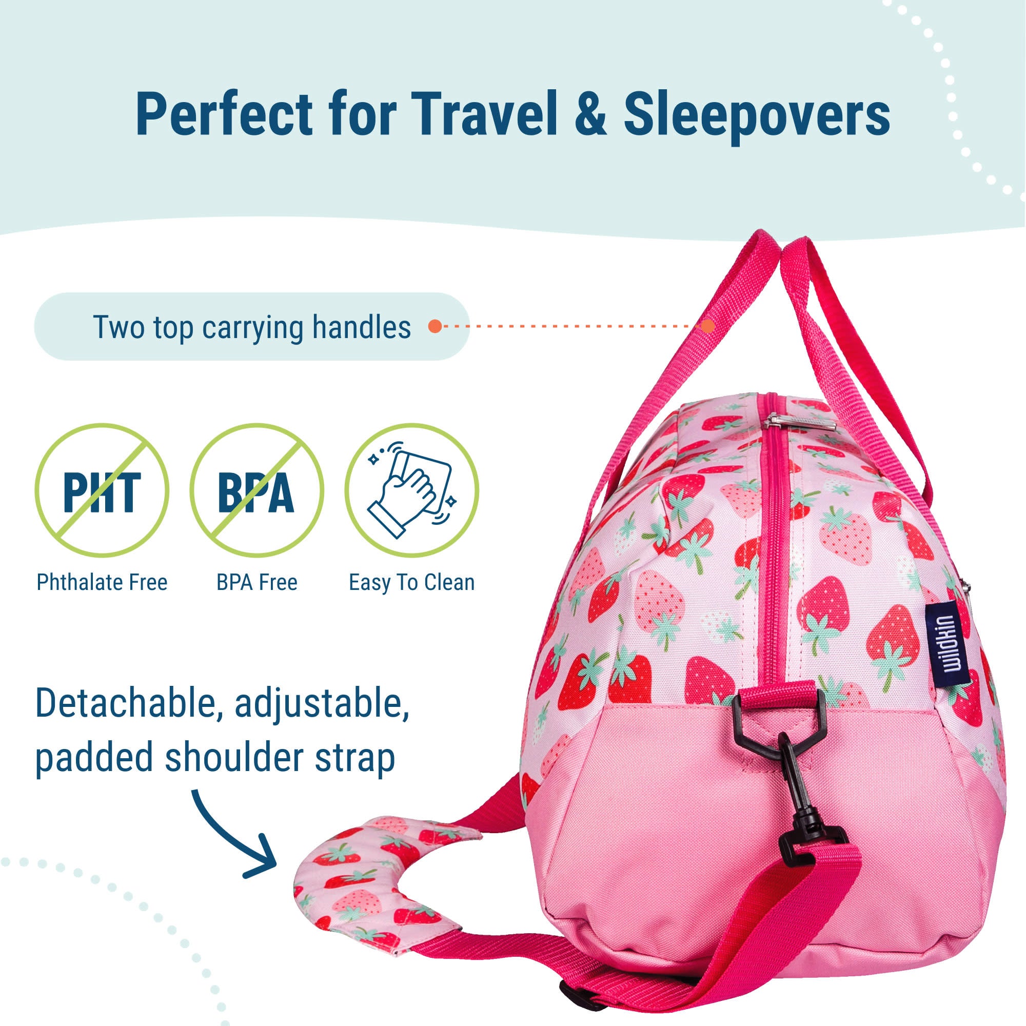 Strawberry Patch Overnighter Duffel Bag