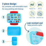 Trains, Planes & Trucks Reusable Food Container Bento Box
