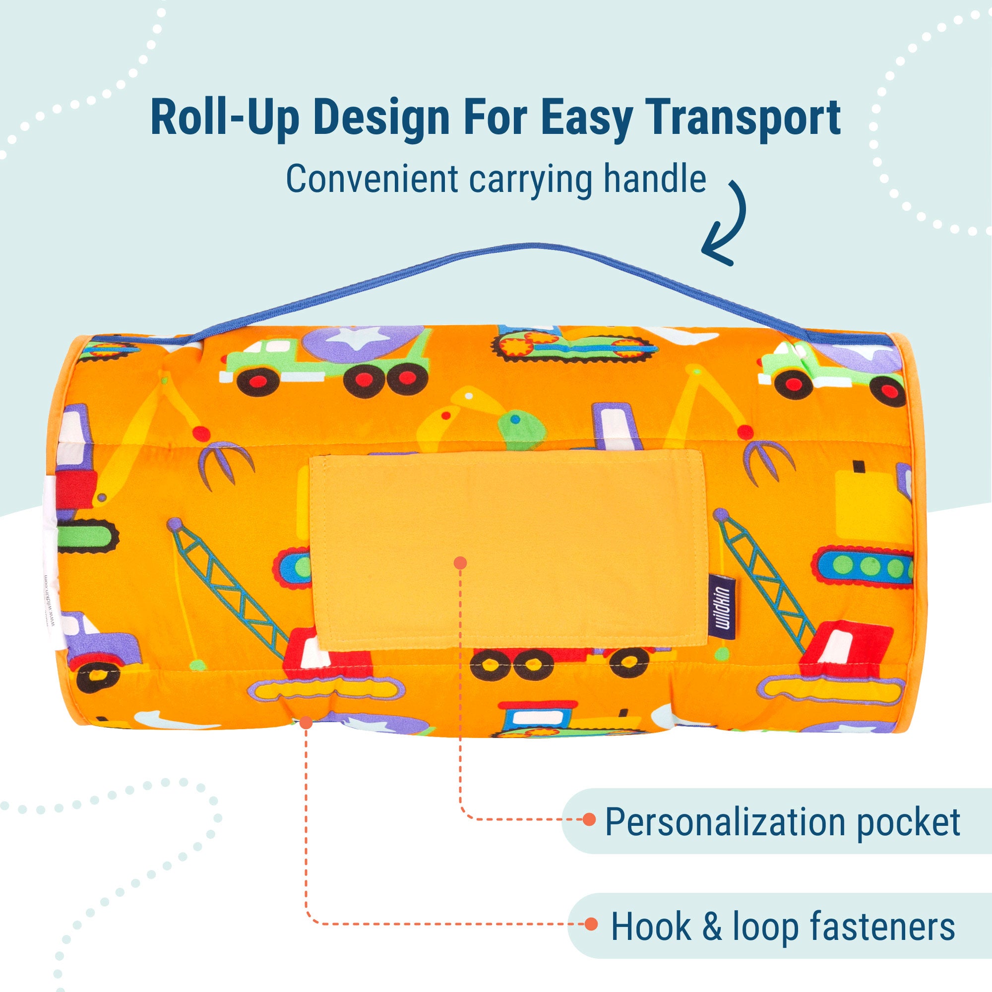 Under Construction Microfiber Kids Nap Mat