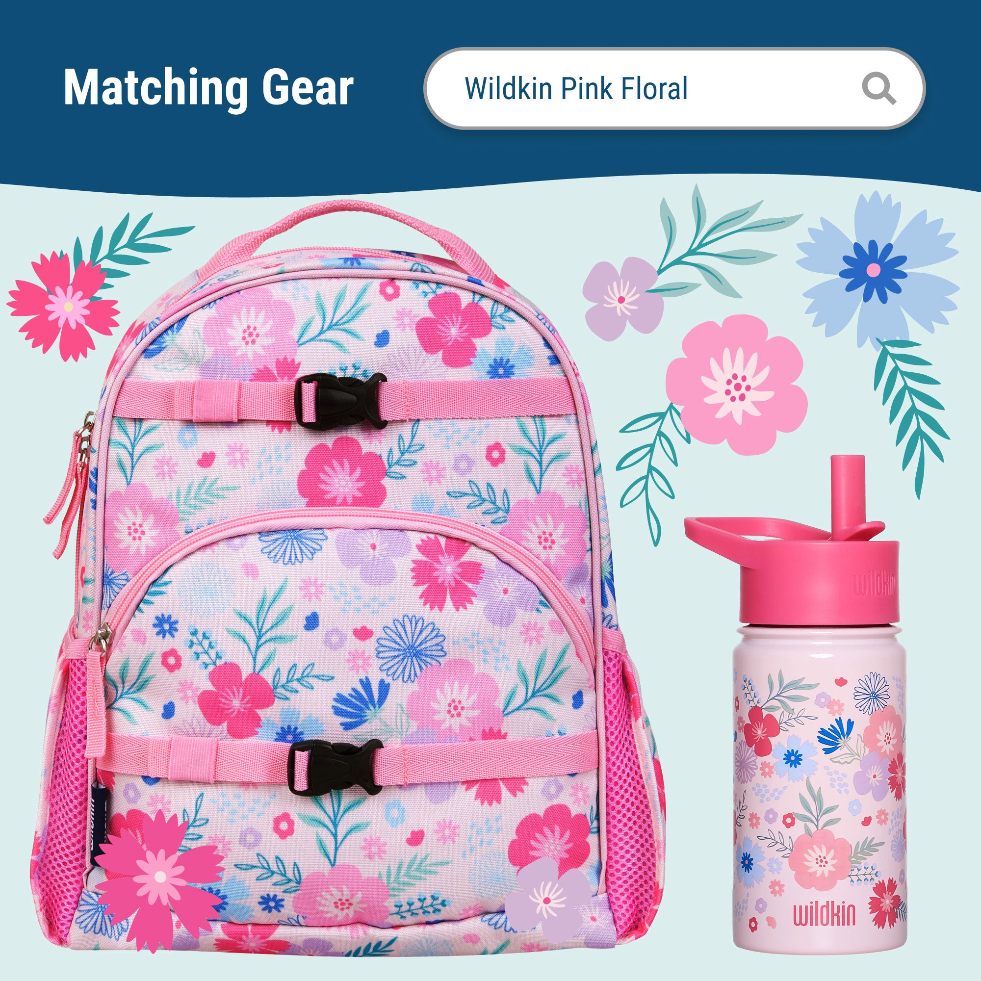 Pink Floral ECO rPET Next Gen Lunch Box