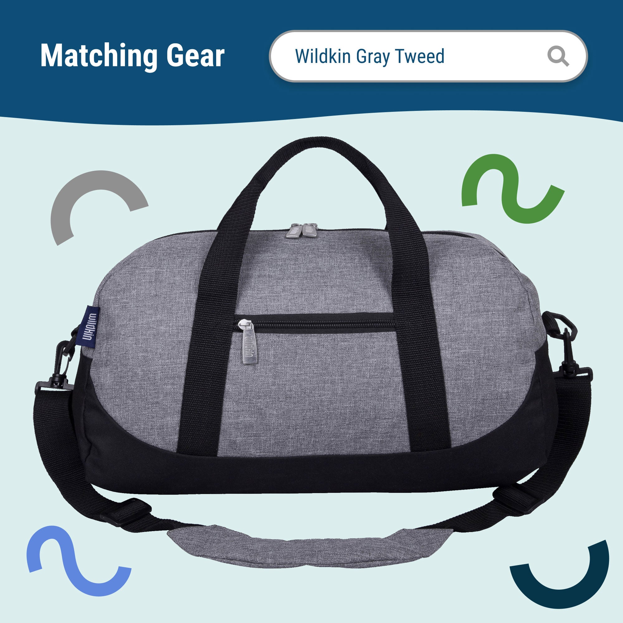 Gray Tweed Lunch Bag
