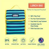 Blue Stripes Lunch Bag