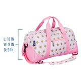 Pink and Gold Stars Overnighter Duffel Bag