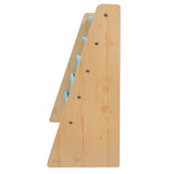 Premium Sling Bookshelf - Natural w/ Aqua