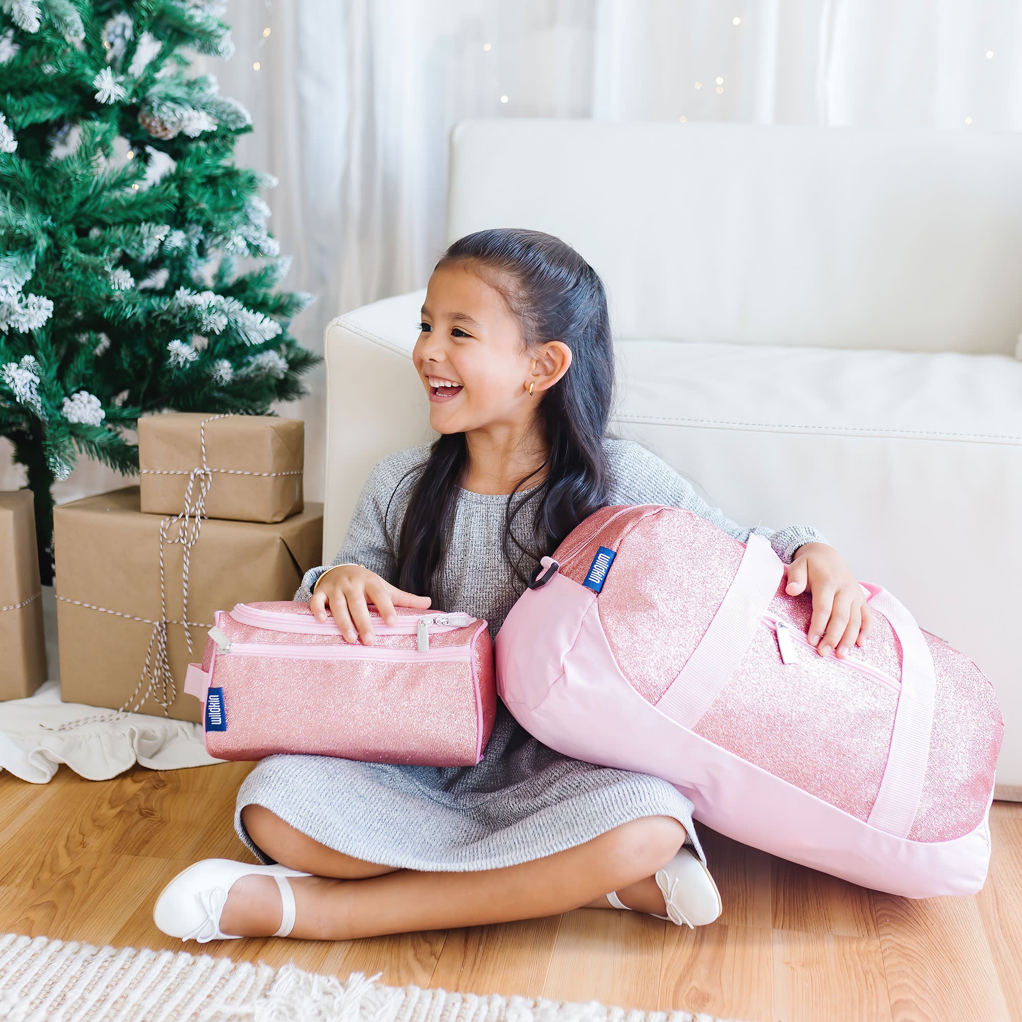 Pink Glitter Overnighter Duffel Bag