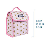 Pink and Gold Stars Lunch Bag