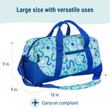 Confetti Blue Overnighter Duffel Bag