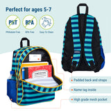 Blue Stripes 15 Inch Backpack