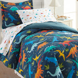 Jurassic Dinosaurs 100% Cotton Percale Pillow Cases - 2 pack