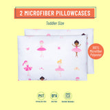 Ballerina Microfiber Pillowcases - Toddler (2 pk)