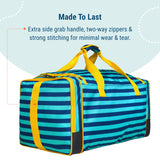Blue Stripes Weekender Duffel Bag