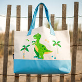 Dinosaur Land Beach Tote