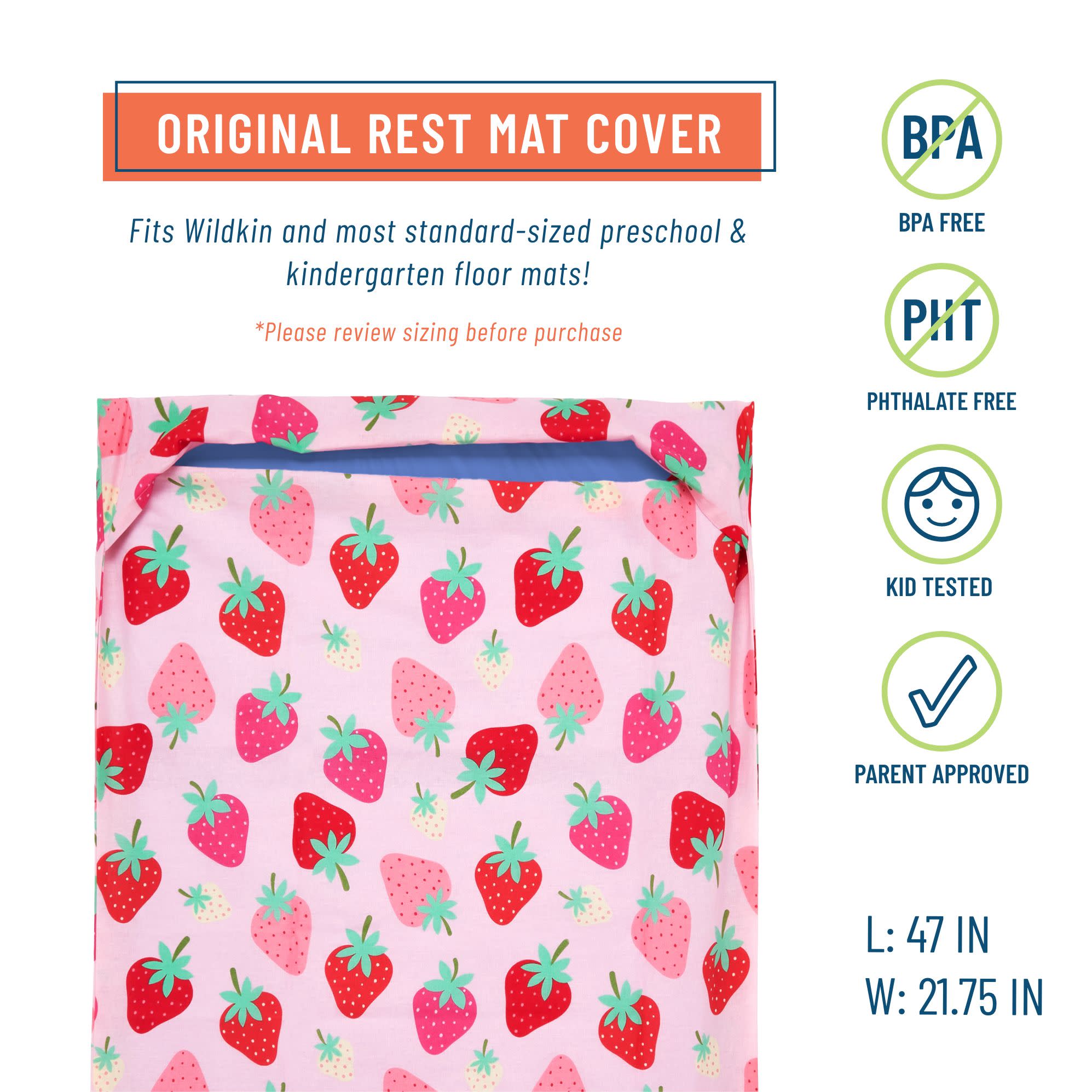 Strawberry Patch Rest Mat Cover