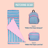 Pink Stripes Plush Nap Mat