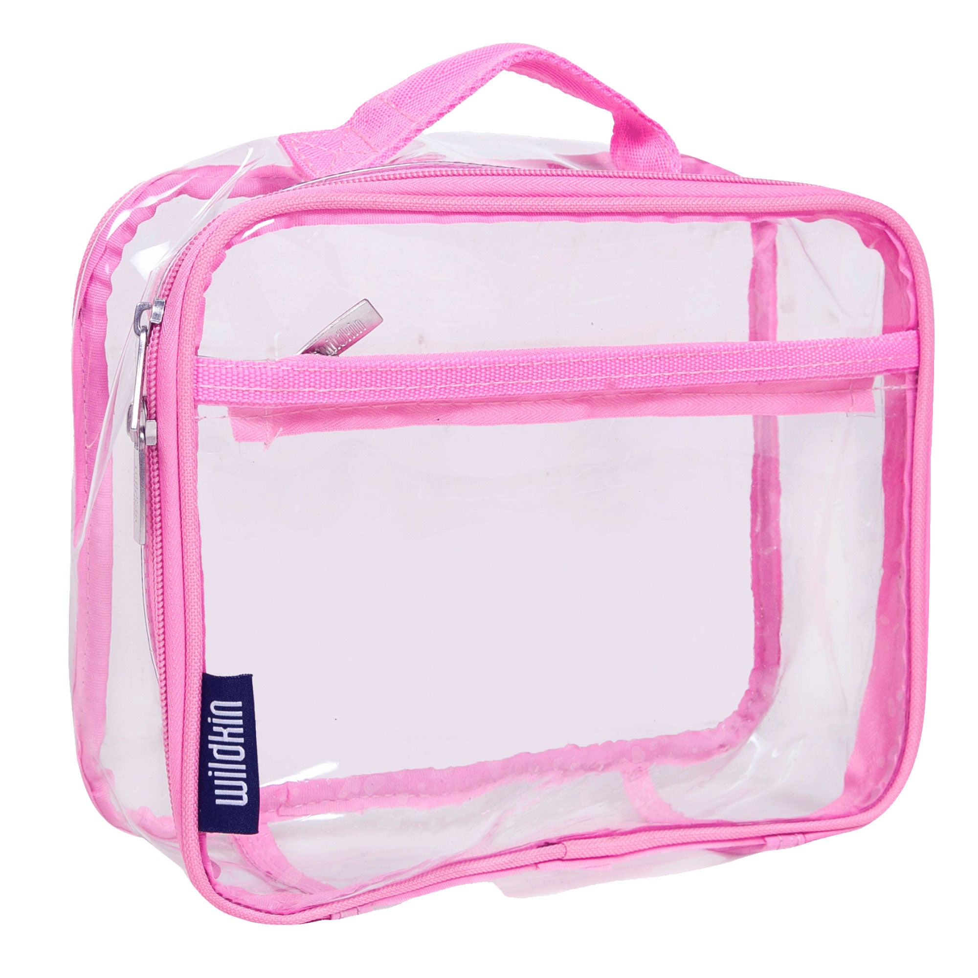 Clear w/ Pink Trim Lunch Box