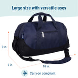 Rip-Stop Blue Overnighter Duffel Bag