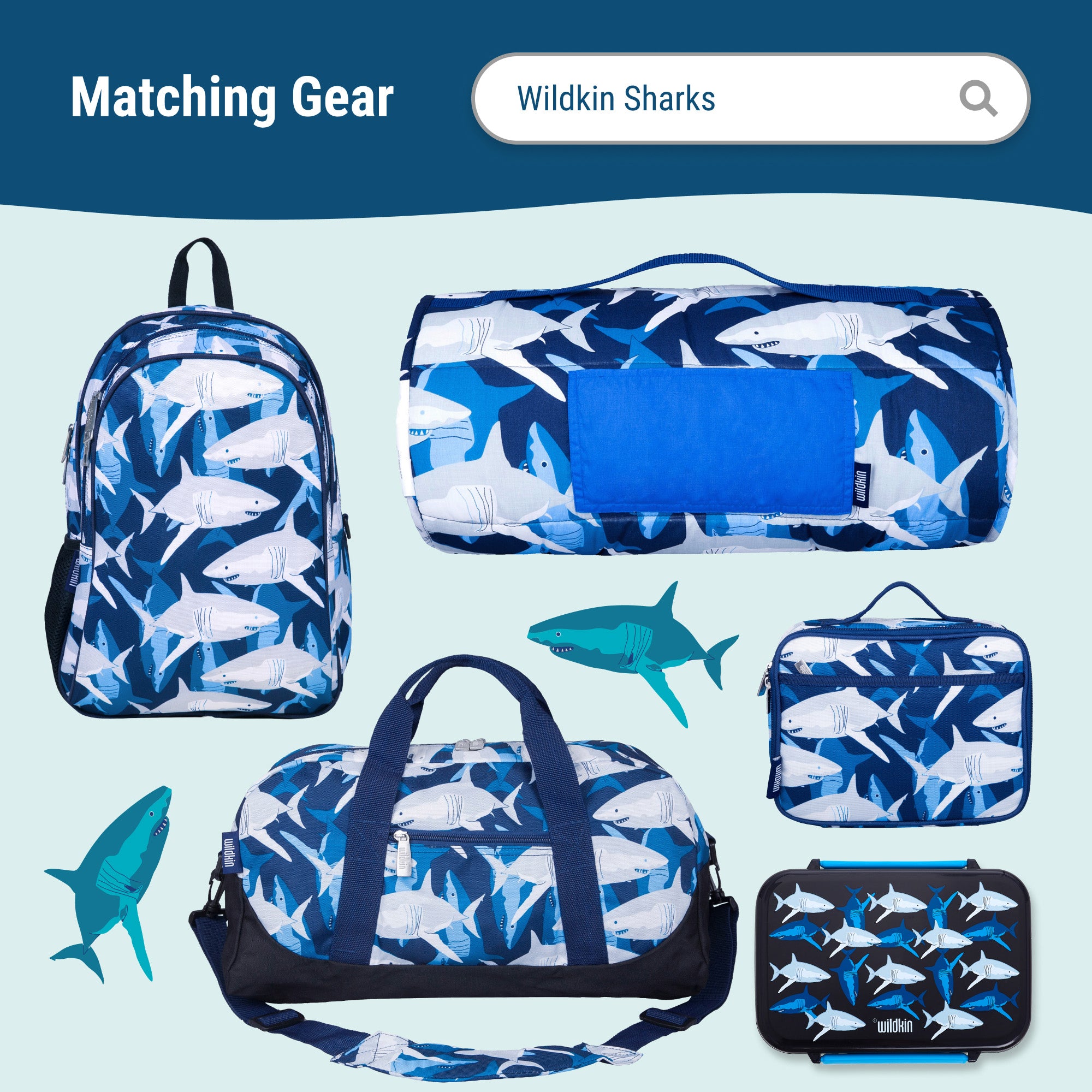 Sharks Steel Water Bottle