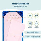 Pink and Gold Stars Modern Nap Mat