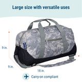 Digital Camo Overnighter Duffel Bag