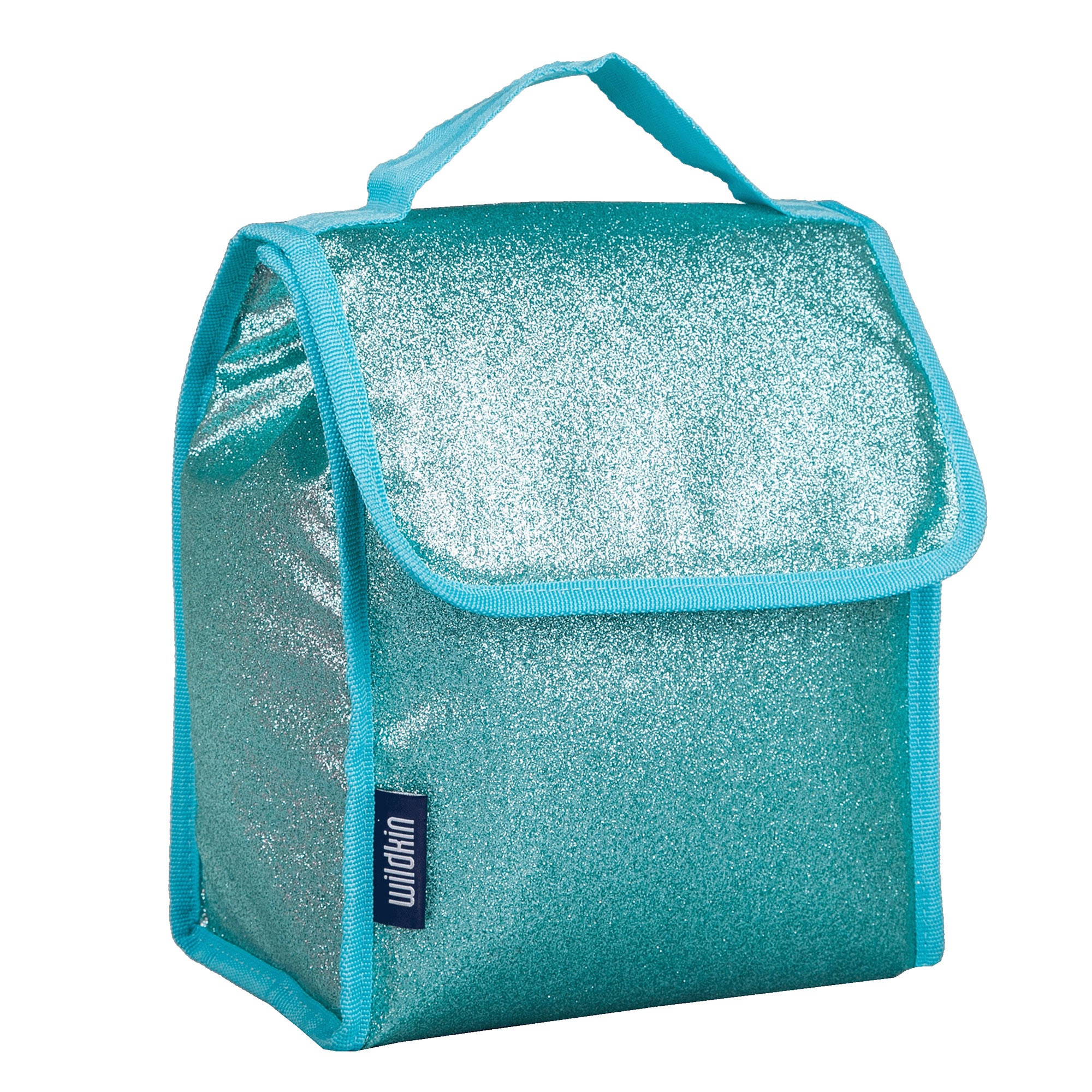 Blue Glitter Lunch Bag