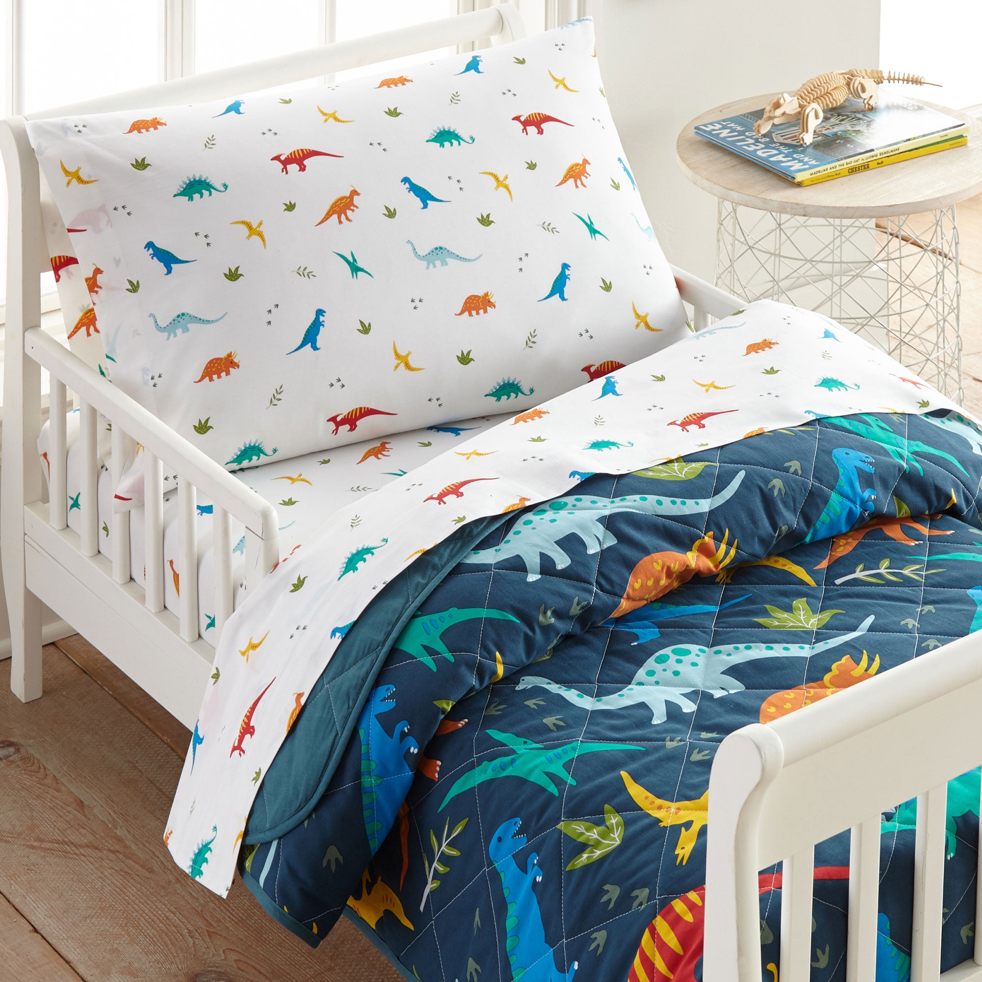 Jurassic Dinosaurs 100% Cotton Flannel Pillowcase - Standard