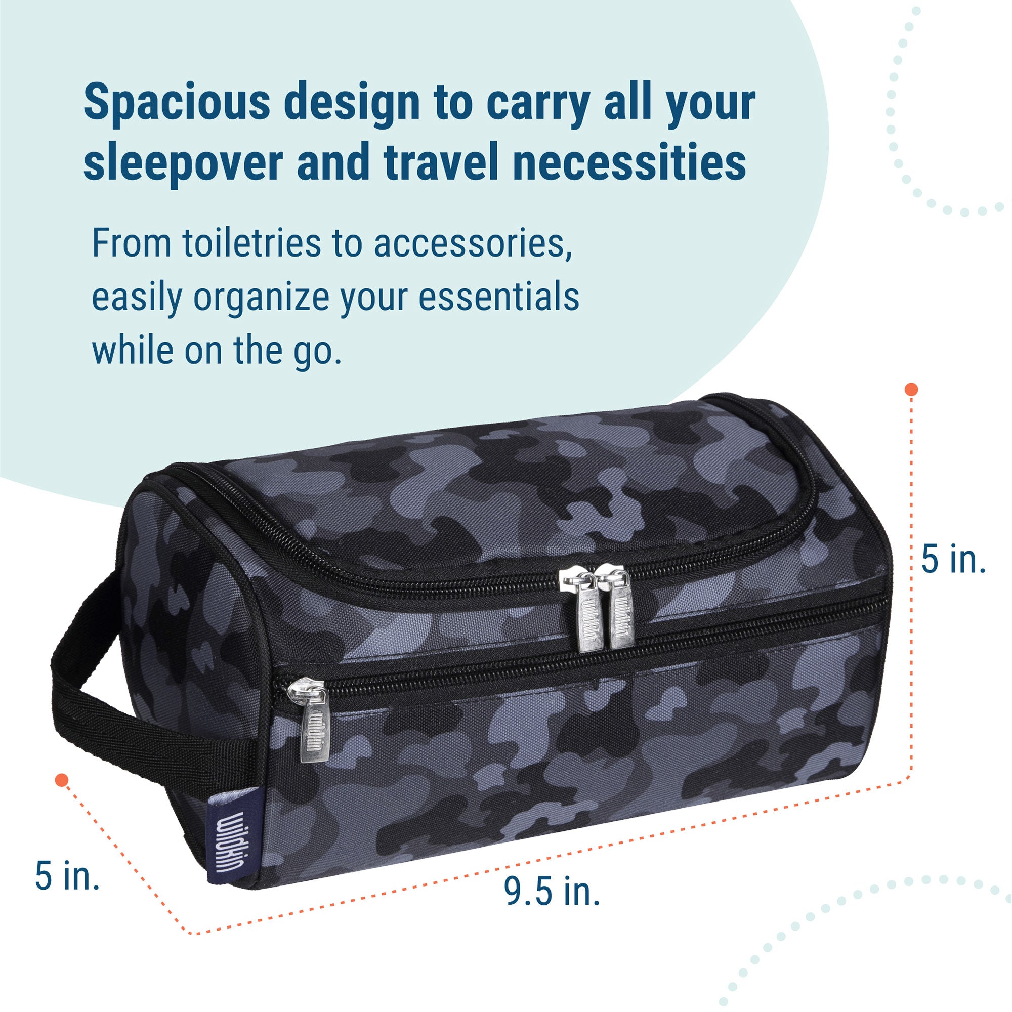 Black Camo Toiletry Bag