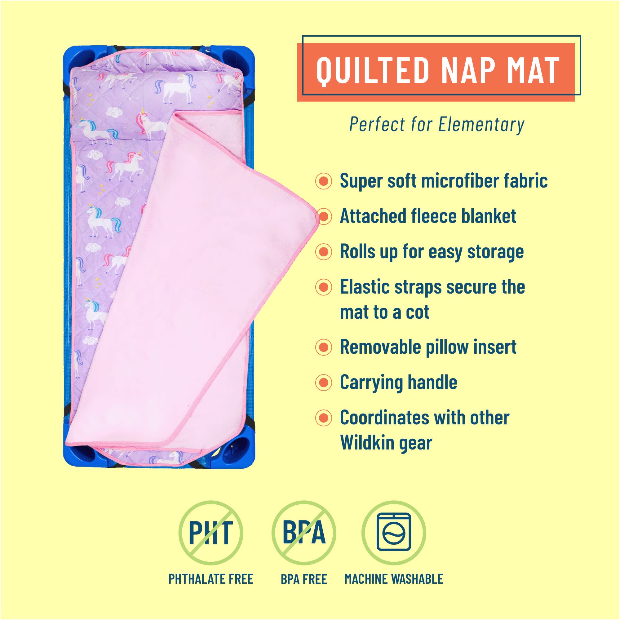 Unicorn Quilted Nap Mat