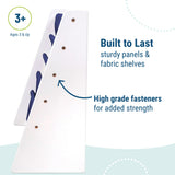 Sling Bookshelf - White w/ Blue