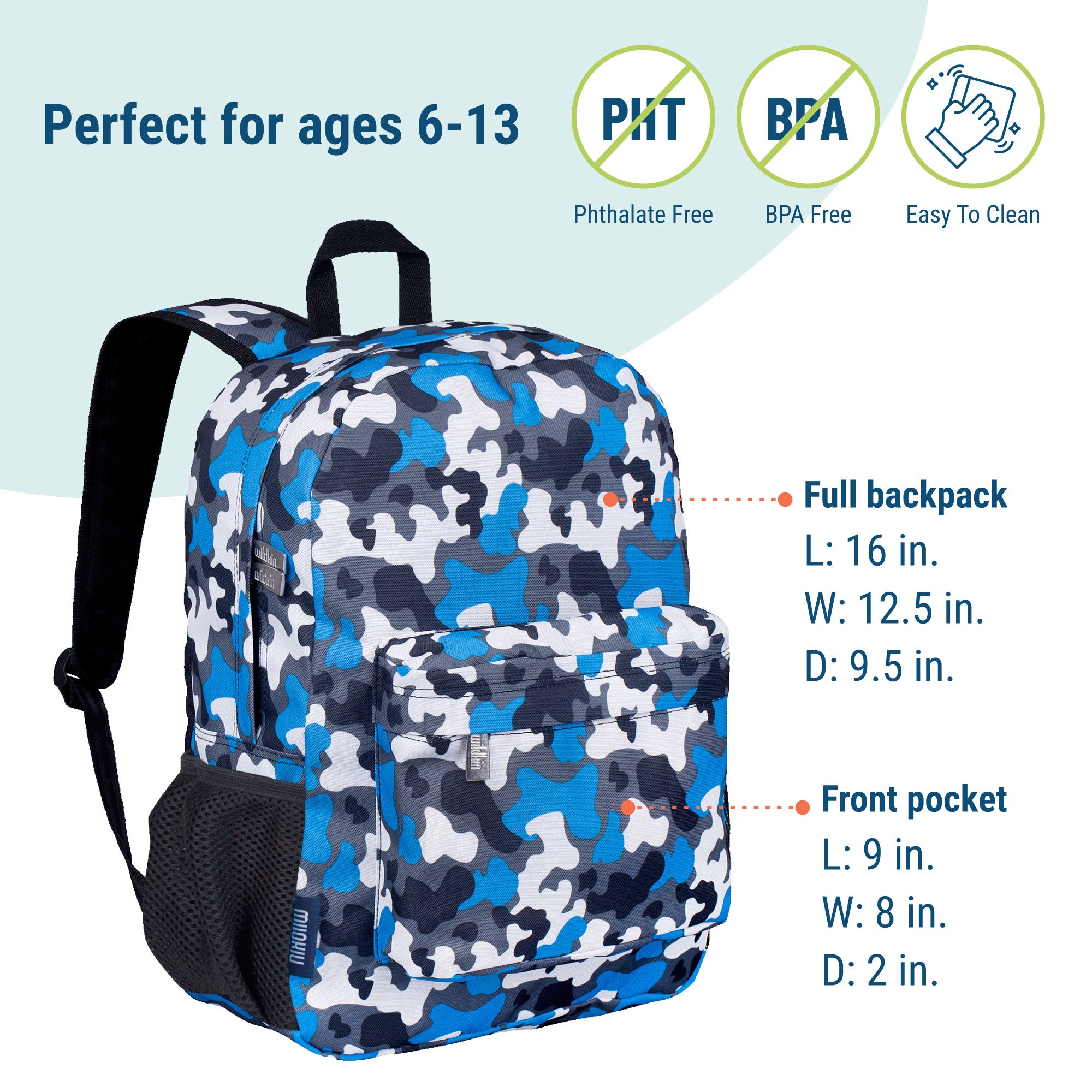 Blue Camo Backpack