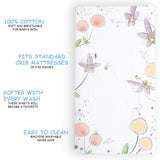 Fairy Blossom Fitted Mini Crib Sheet