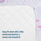 Unicorn Microfiber Fitted Crib Sheet