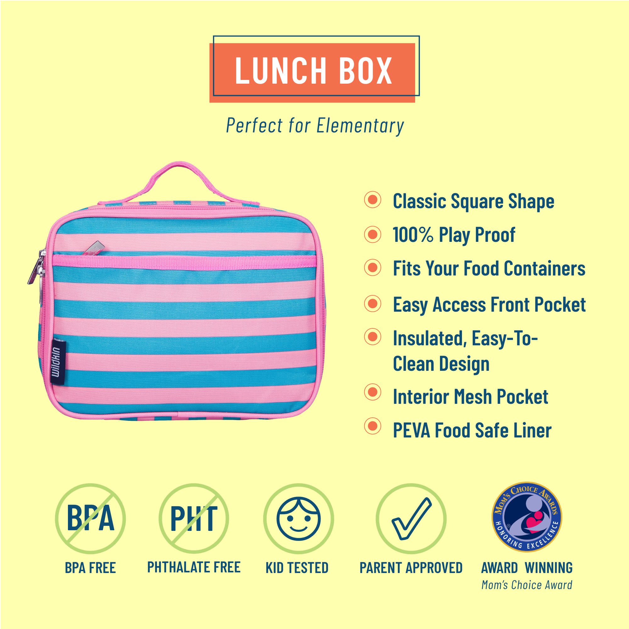 Pink Stripes Lunch Box