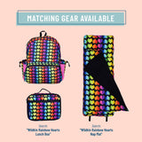 Rainbow Hearts 17 Inch Backpack