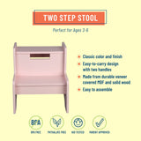 Two Step Stool - Pink
