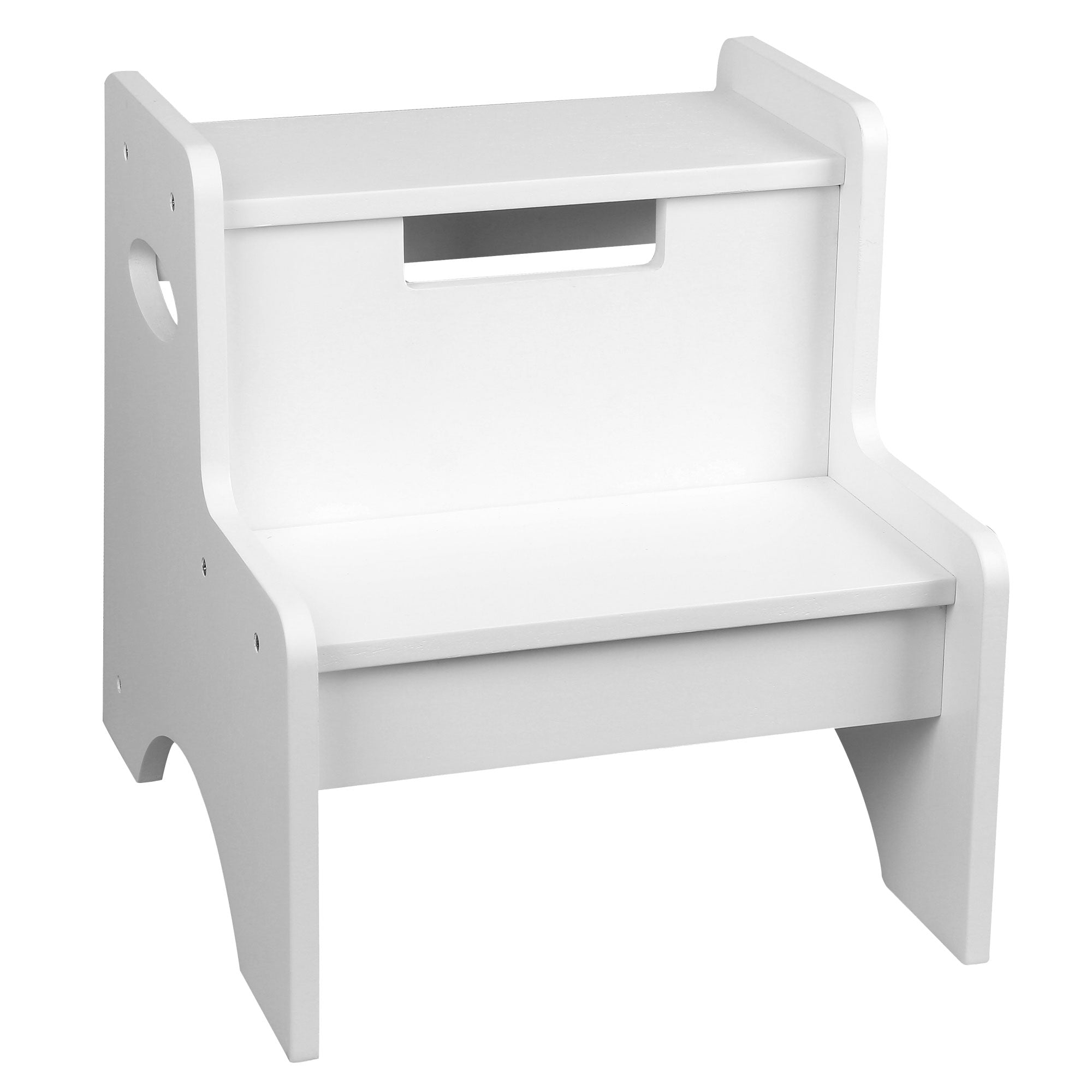 Two Step Stool - White