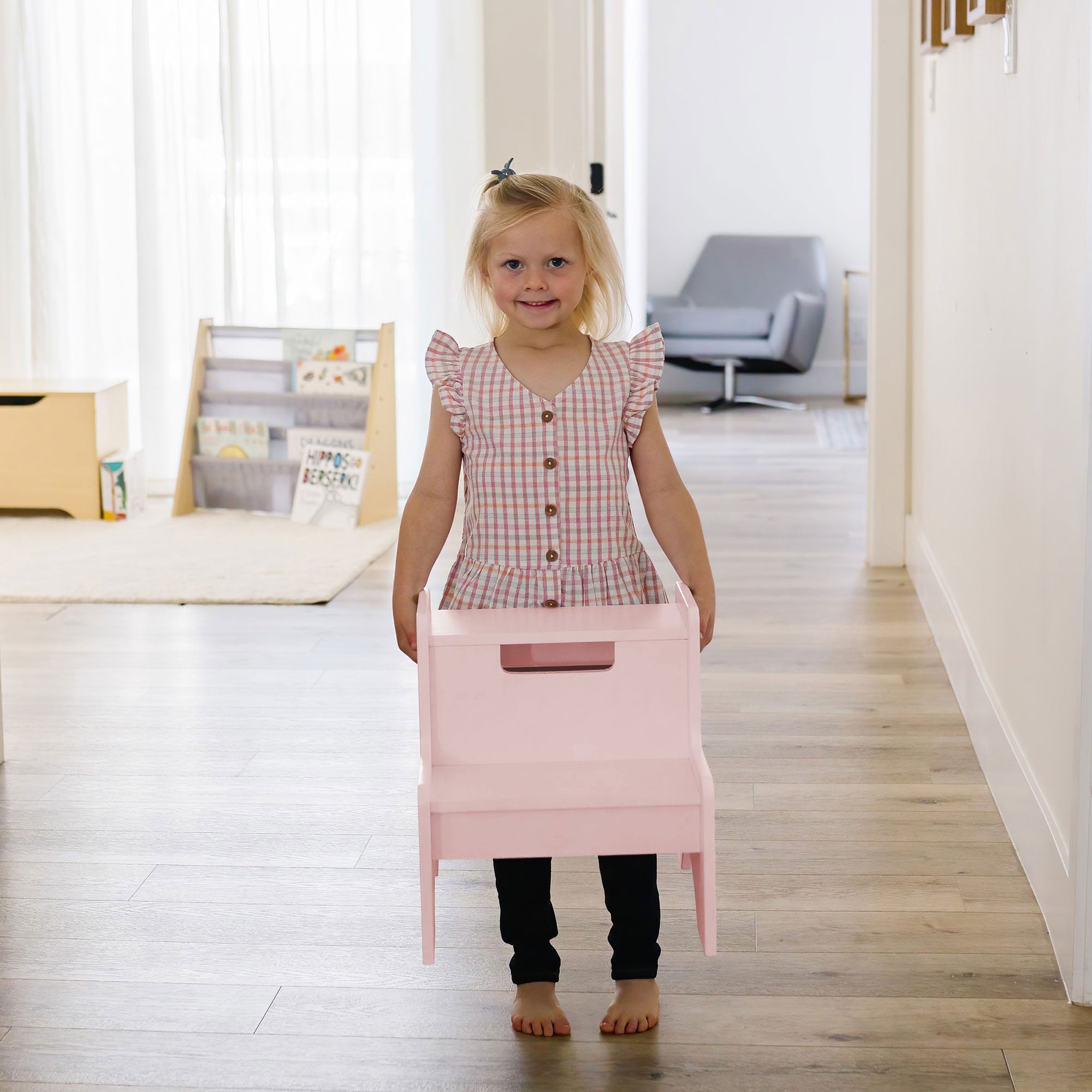 Two Step Stool - Pink