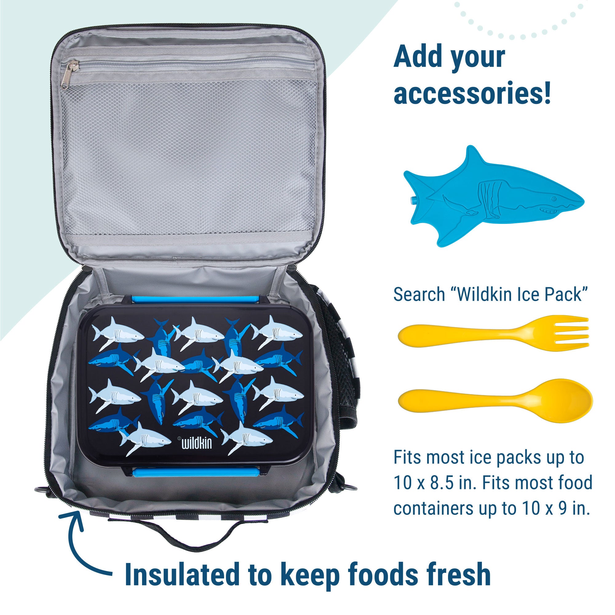 Black and White Checkered ECO Lunch Box