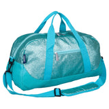 Blue Glitter Overnighter Duffel Bag