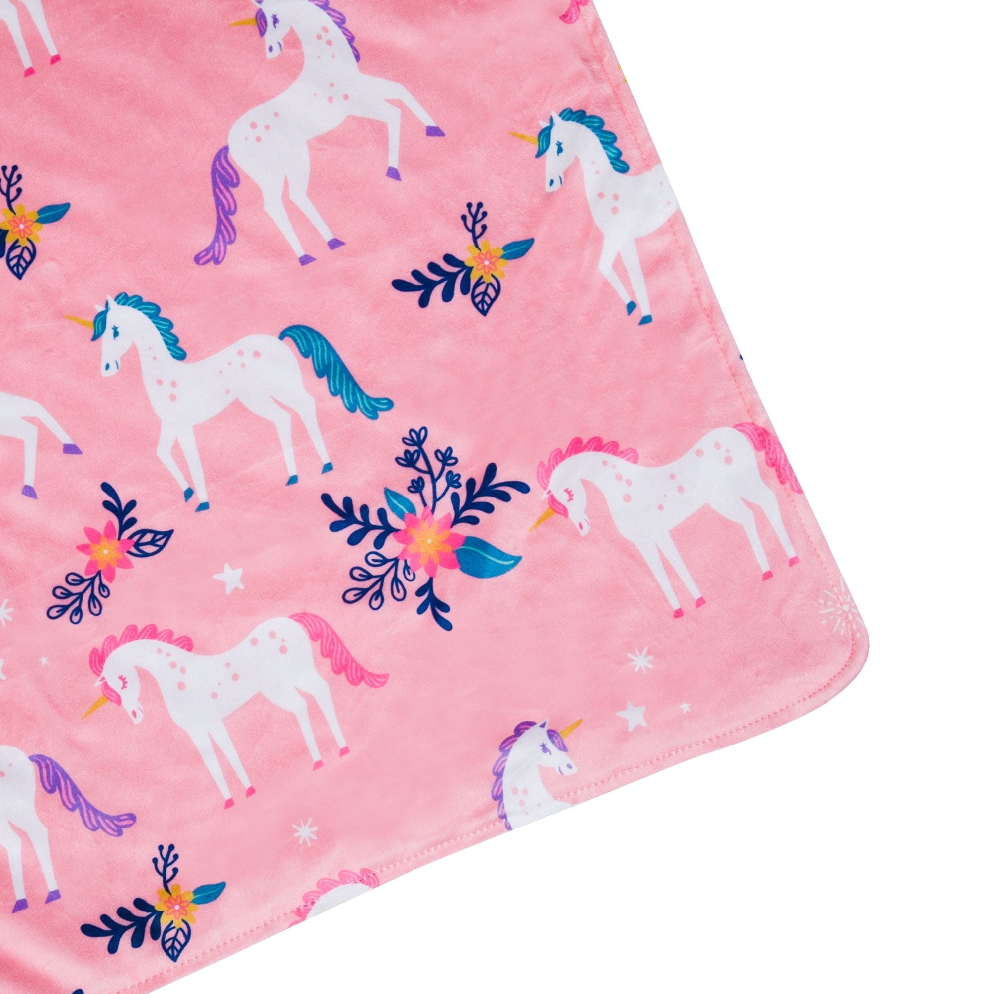 Magical Unicorns Velour Baby Blanket