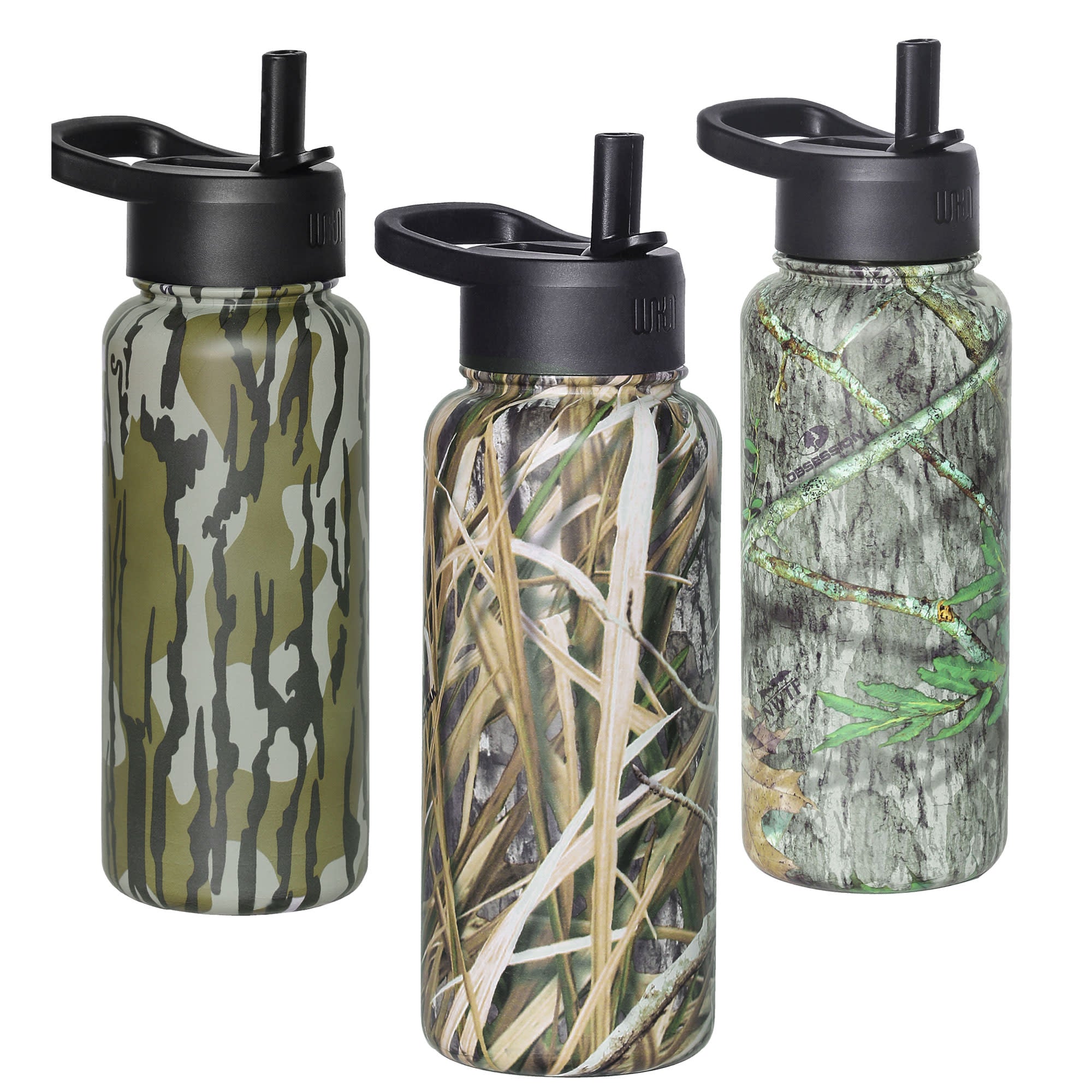 Mossy Oak Shadow Grass Habitat 32 oz Stainless Steel Water Bottle