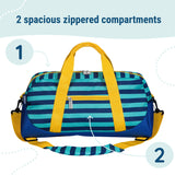 Blue Stripes Overnighter Duffel Bag