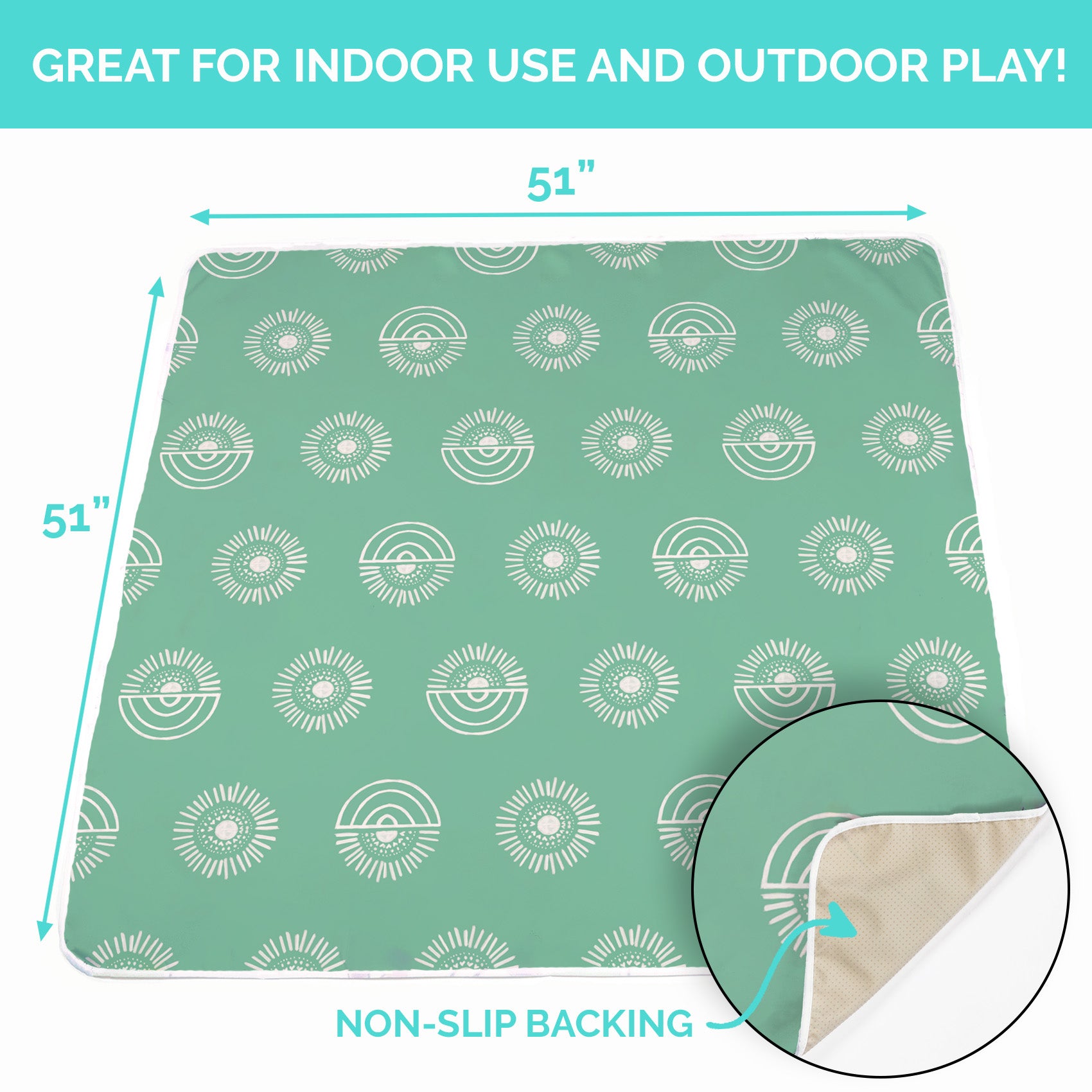 Baby Splat Mat - Rainbow Sun