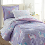 Unicorn 100% Cotton Flannel Pillow Cases - 2 pack