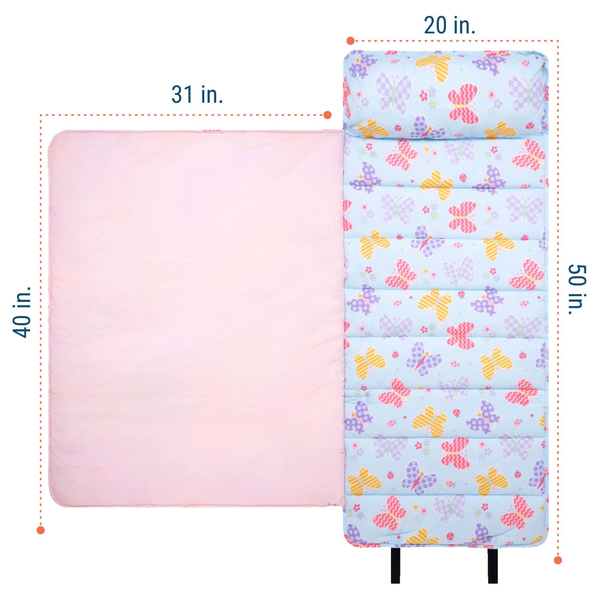 Butterfly Garden Blue Original Nap Mat